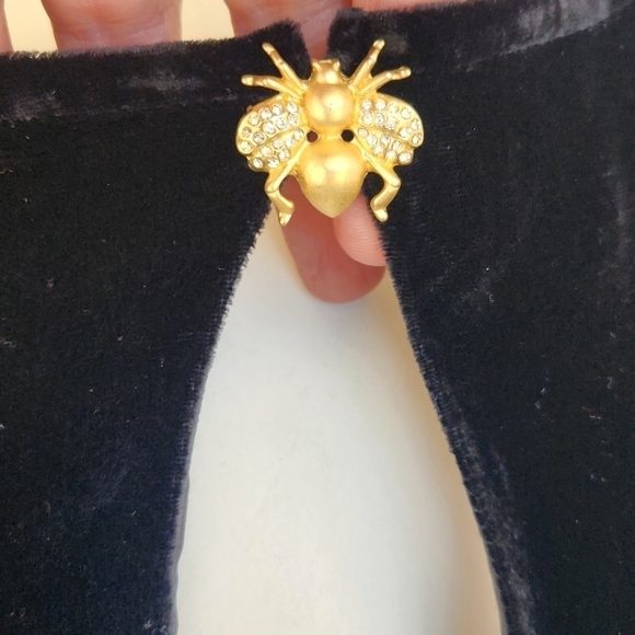 For Love and Lemons Beatrix Velvet Button Sleeve Dress - Picture 6 of 13